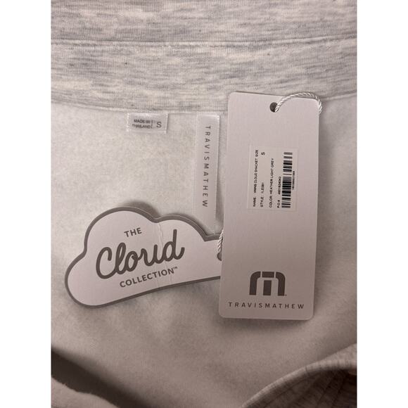 New Travis Mathew Jacket Small Womens Cloud Shacket Gray Fleece - Picture 7 of 8